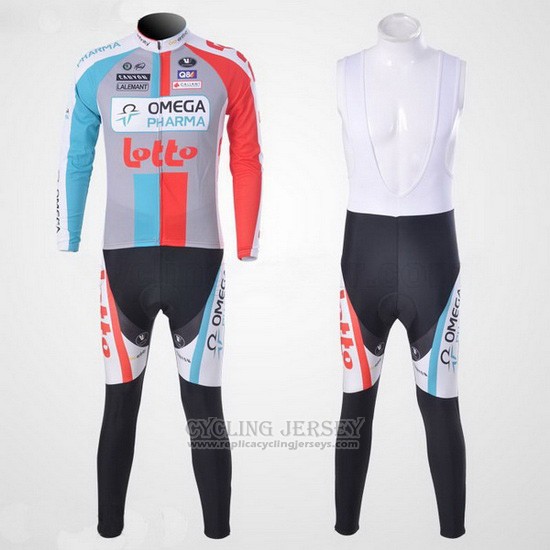 2011 Cycling Jersey Omega Pharma Lotto Long Sleeve and Bib Tight Beige Short Sleeve and Bib Short
